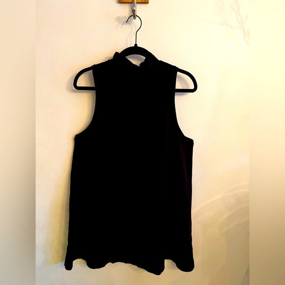 lululemon “All Aligned A-Line Mock Neck Dress”. Size 10, Black. 36” Length. - Picture 3 of 4